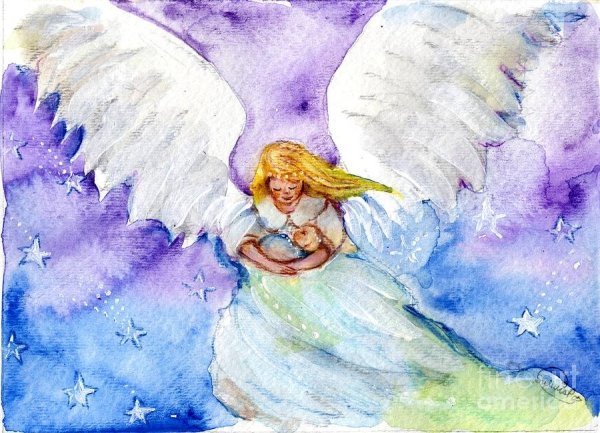 Ангел детские рисунки