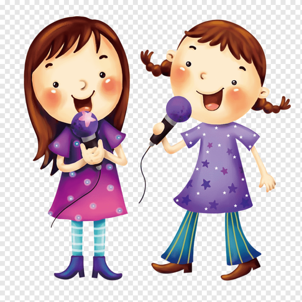 Вокалисты дети на прозрачном фоне