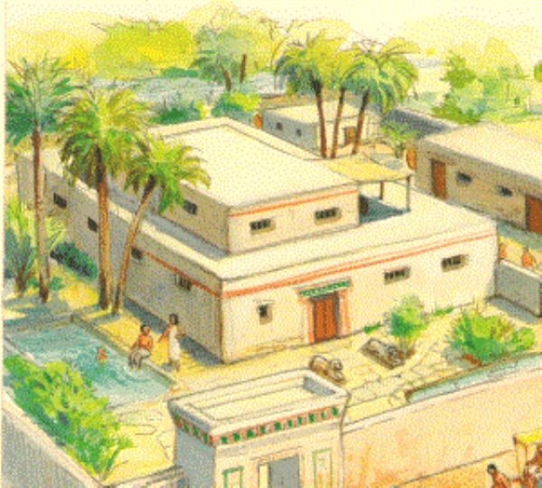 Дом бедного египтянина в древнем Египте