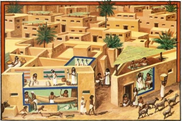 Древний Египет жилища египтян