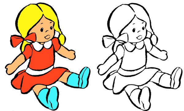 Кукла мультяшная