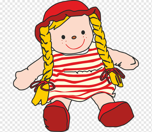 Кукла раскраска для детей