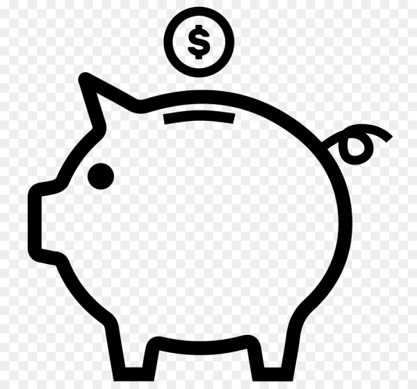 Хрюшка копилка раскраска