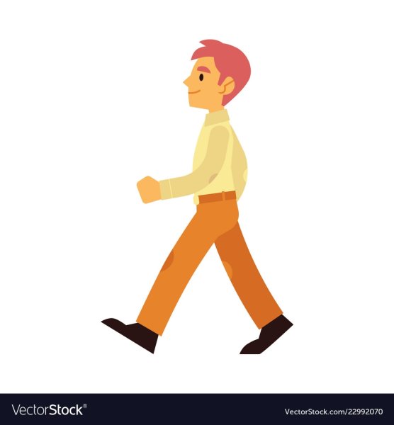 Человечек идущий вправо