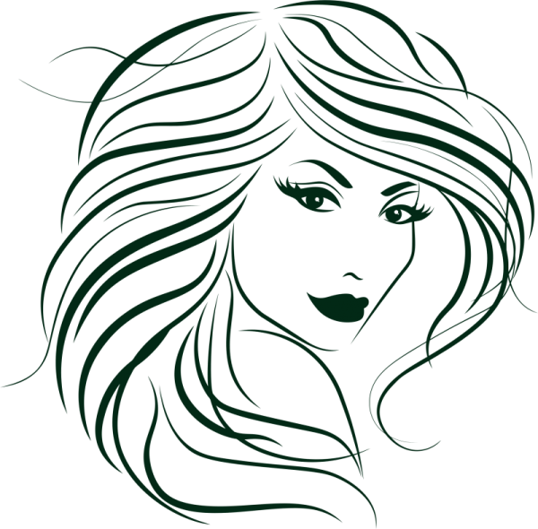 Очертания женского лица