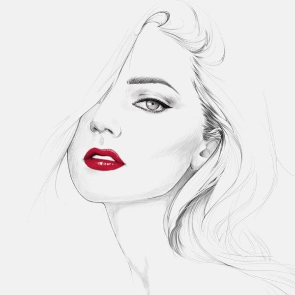 Нарисовать лицо девушки
