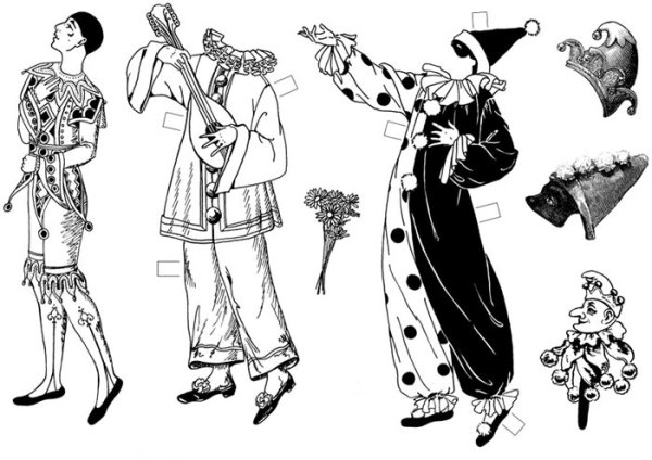 Эскиз костюма Буратино