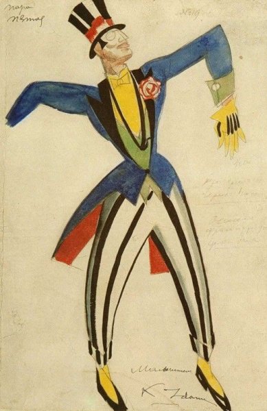 Бенуа костюмы к балету петрушка