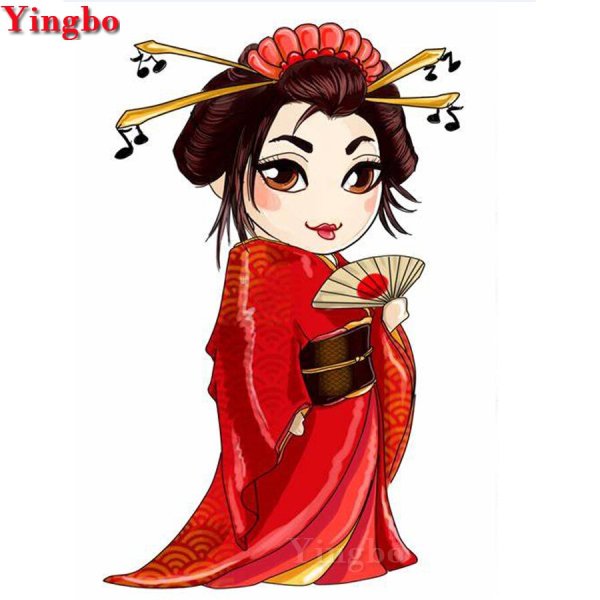 Нарисовать японскую девушку