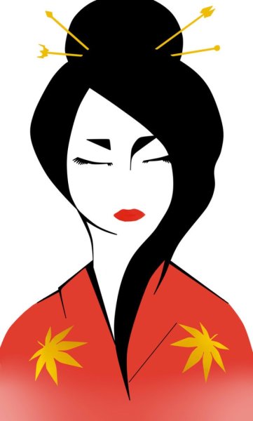 Японские прически эпохи Эдо