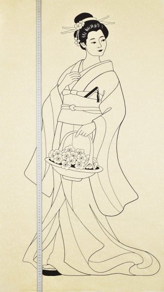 Китайская живопись гейша