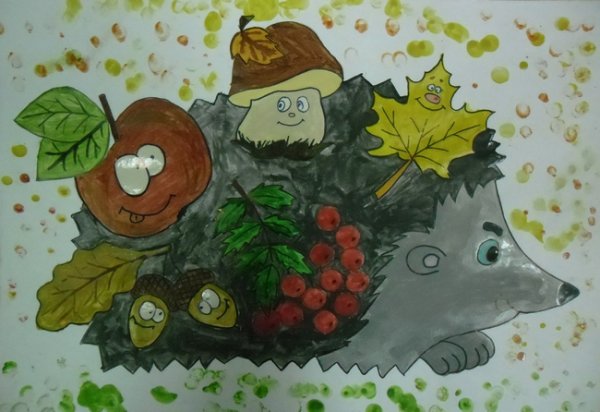 Рисование осенние дары