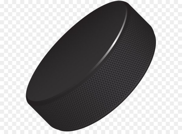 Хоккейная шайба на прозрачном фоне