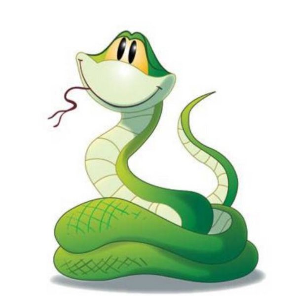 Змеи милые мультяшные
