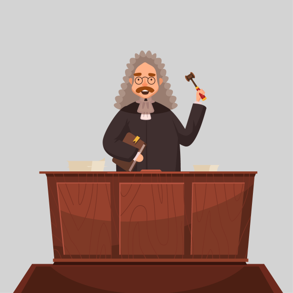 Судья нарисованный