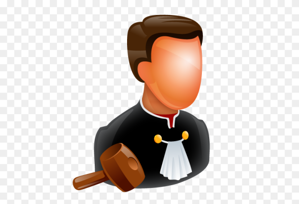 Судья на прозрачном фоне