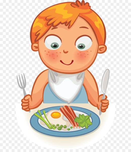 Обед иллюстрация для детей