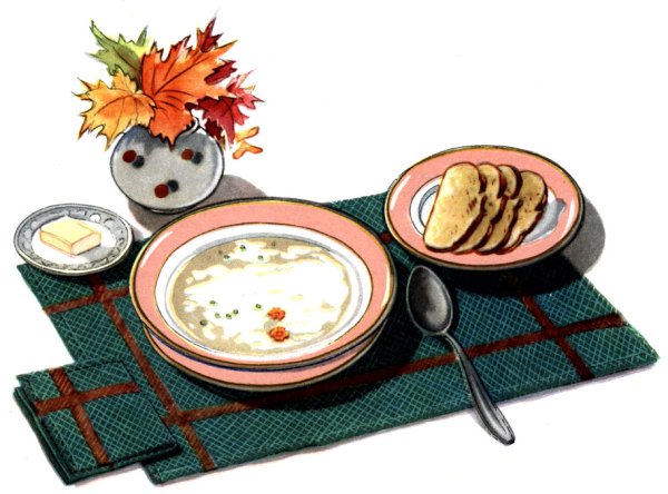 Обед мультяшный