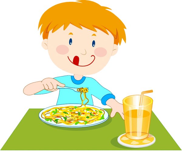 Обед мультяшный