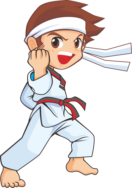 Каратист мультяшный