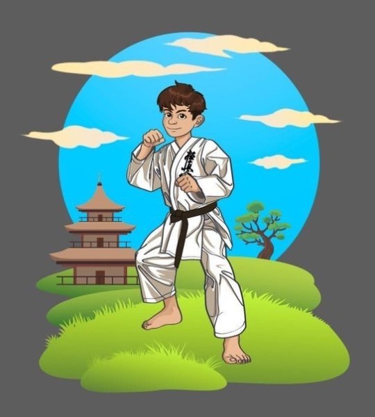 Рисунок на тему каратэ