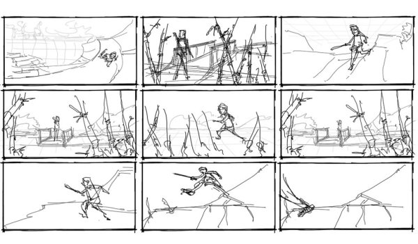 Раскадровка набросок