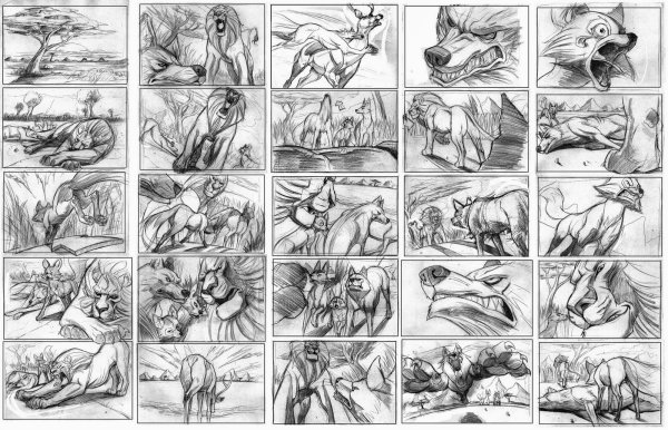 Раскадровка сцены