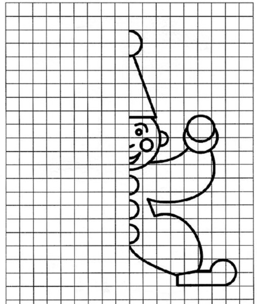 Симметричные рисунки по клеточкам