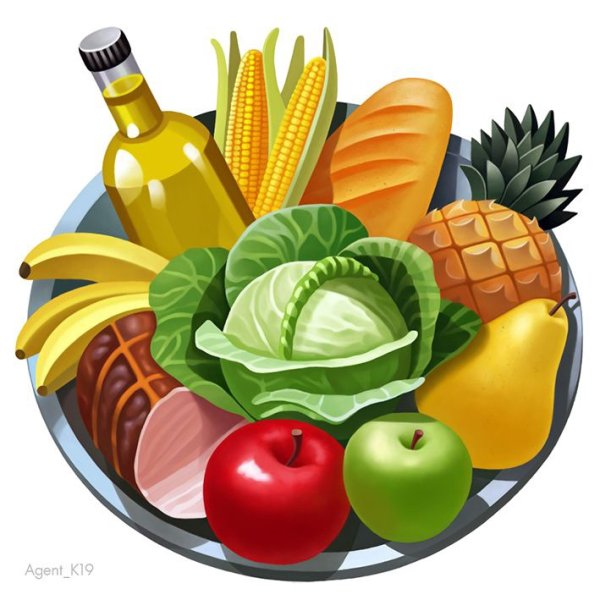 Иконки продуктов питания