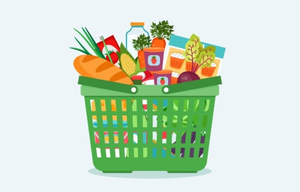 Корзина продуктов для детей