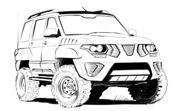 Разукрашка УАЗ Патриот