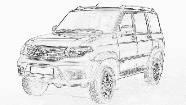 УАЗ Патриот 3163 раскраска