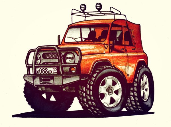 УАЗ 469 вектор