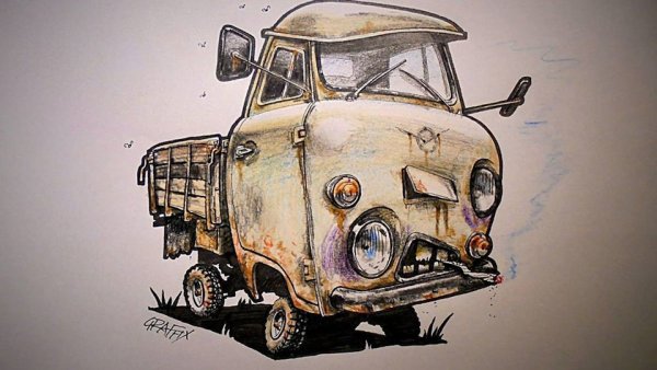 УАЗ 3303 мультяшный