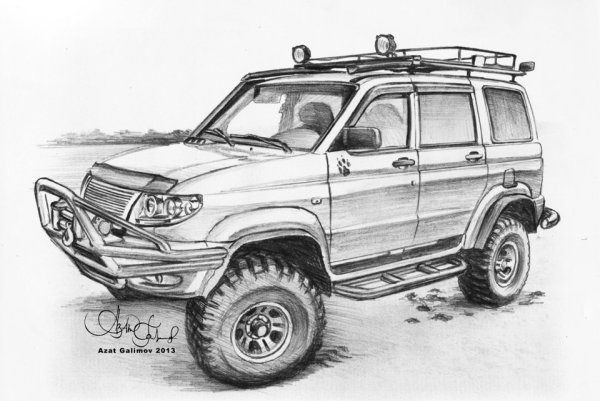 УАЗ Патриот 6х6 раскраска