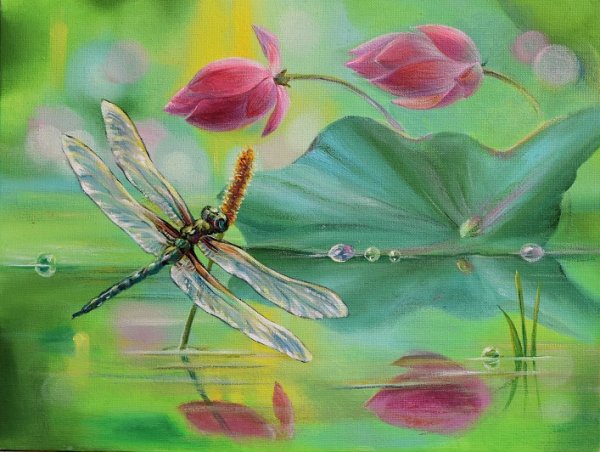 Стрекоза рисунок