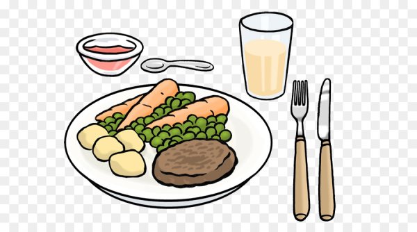 Обед рисунок