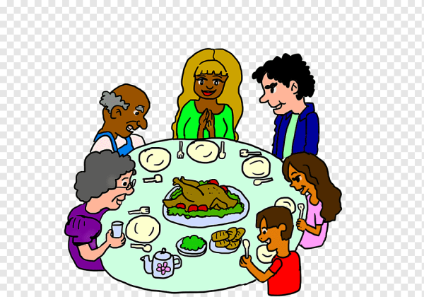 Ребенок ужинает