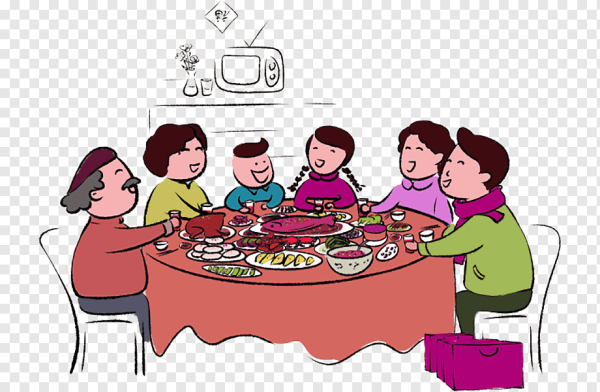 Семья за круглым столом