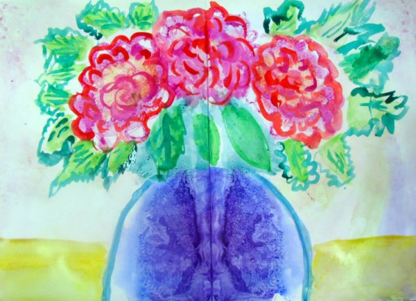 Техника рисования монотипия в детском саду