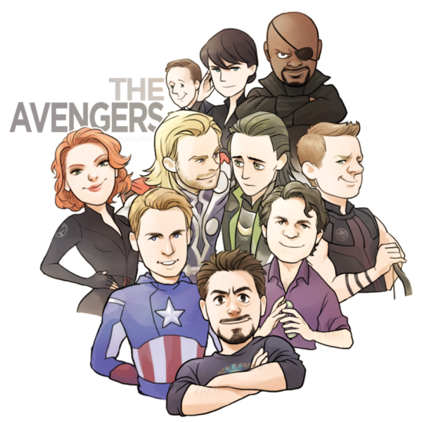 Мстители рисунок карандашом