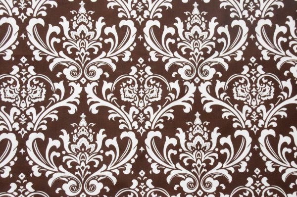 Флора Дамаск Браун ткань
