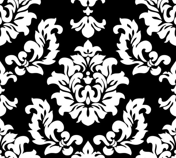 Орнамент черно белый