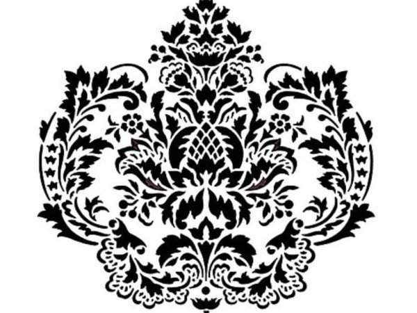 Трафареты для стен узор Дамаск