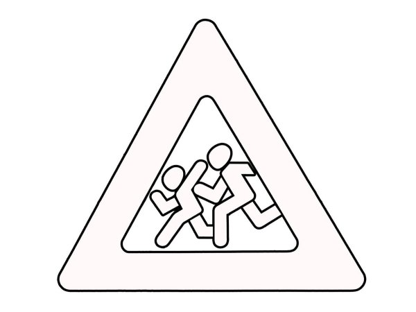 Раскраска знаки дорожного движения для детей