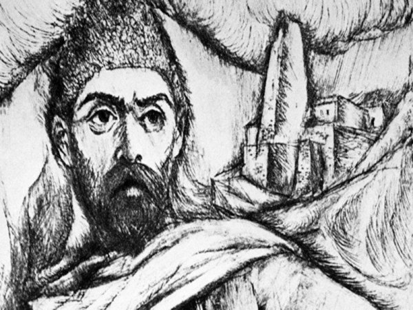 Коста Хетагуров силуэт