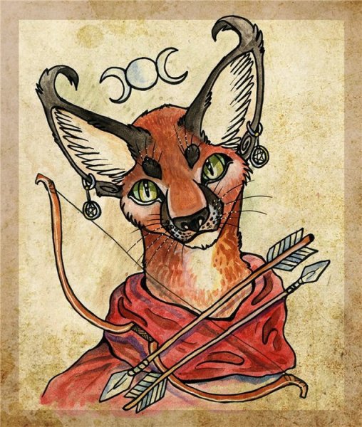 Каракал мультяшный