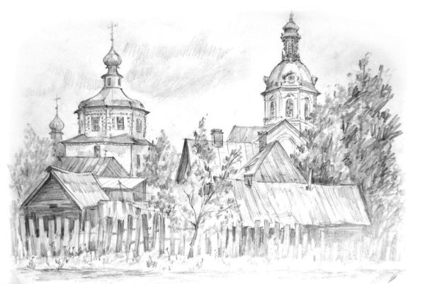 Церковь гуашью