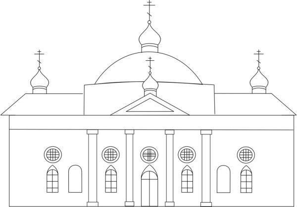 Рисуем Курск Знаменский собор