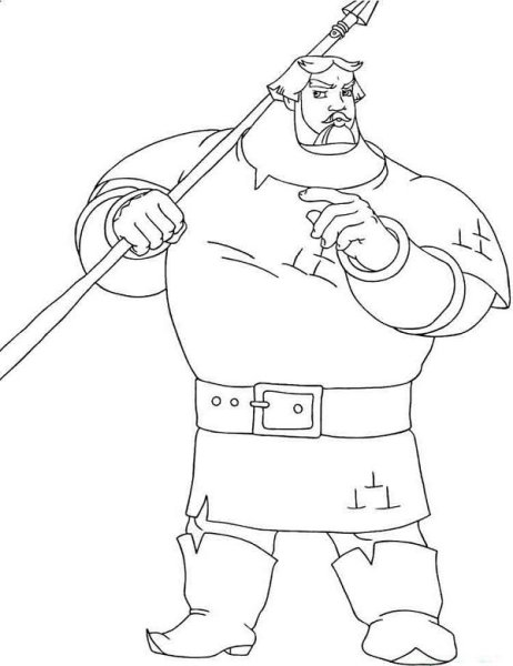 Легкий портрет Ильи Муромца